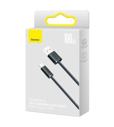 USB-кабель Baseus Dynamic 100W (1m) (Type-C) (Серый) CALD000616