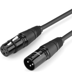Кабель UGREEN  AV130 (XLR) Male to Female Cable (2m) (Black)