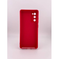 Силикон Original Samsung Galaxy S20 FE (ShutCam) (Тёмно-красный)