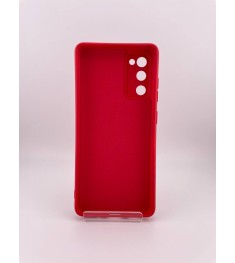 Силикон Original Samsung Galaxy S20 FE (ShutCam) (Тёмно-красный)