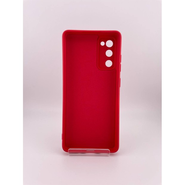 Силикон Original Samsung Galaxy S20 FE (ShutCam) (Тёмно-красный)