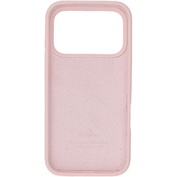 Силіконовий оригінальний чохол круглої форми для Apple iPhone 17 Pro Max (08) Рожевий пісок.