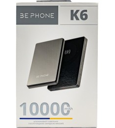 Бездротовий акумулятор BePhone K6 20W 10000mAh (Чорний) BP-K6-BK