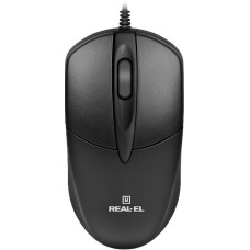 Миша дротова Real-El RM-214 (Чорна)