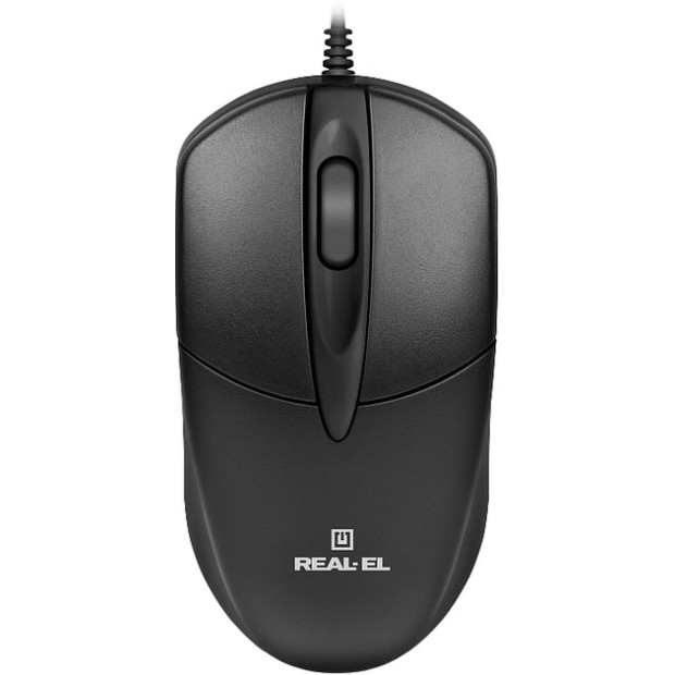 Миша дротова Real-El RM-214 (Чорна)