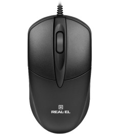 Миша дротова Real-El RM-214 (Чорна)