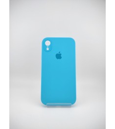 Силіконовий чохол Original Square RoundCam для Apple iPhone XR (20) синій (Уцінк..