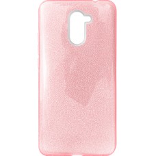 Силіконовий чохол Glitter для Huawei Y7 Prime (2017) (Рожевий)