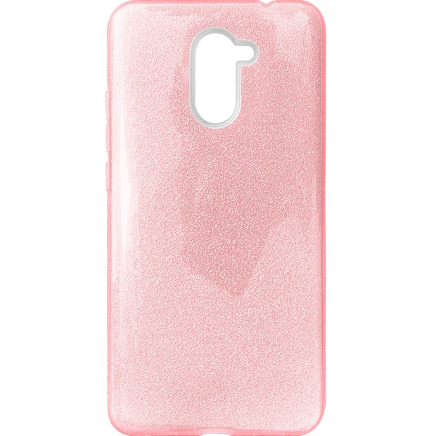 Силіконовий чохол Glitter для Huawei Y7 Prime (2017) (Рожевий)