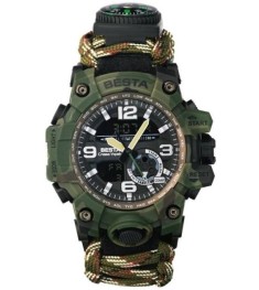 Тактичний чоловічий годинник Besta Military + компас BT