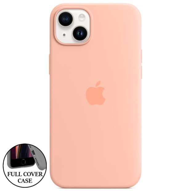 Силіконовий оригінальний чохол для Apple iPhone 14 Plus (Грейпфрут)