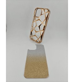 Чохол 3D Prism Metal для Apple iPhone 15 (Золотий)