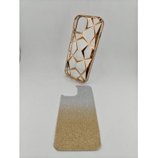 Накладка 3D Prism Metal Apple iPhone 15 (Gold)