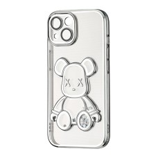 Чехол UMKU Bear Shine Apple iPhone 14 (Silver)
