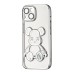 Чохол UMKU Bear Shine Apple iPhone 14 (Срібний)