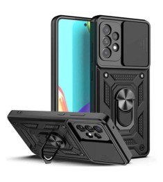 Бронь-чехол Ring Serge Armor Case Samsung Galaxy A52 / A52s (ShutCam) (Чёрный)