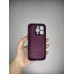 Силіконовий Оригінальний Круглий Чохол для Apple iPhone 14 Pro (Колір Баклажан)