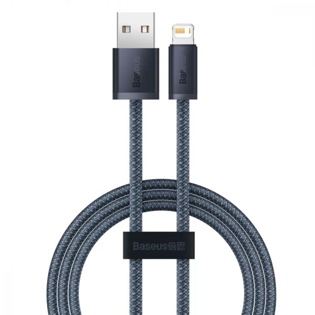 USB-кабель Baseus Dynamic 2.4A (1м) (Lightning) (Сірий) CALD000416 (Уцінка) (Категорія 1)