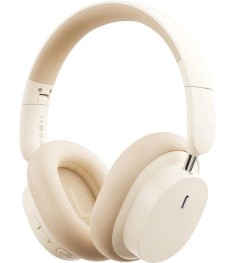 Бездротові накладні навушники-гарнітура Baseus Bowie D05 (Кремово-білий) (Знижка..