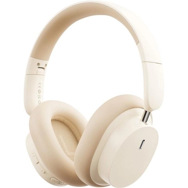 Бездротові накладні навушники-гарнітура Baseus Bowie D05 (Кремово-білий) (Знижка) (2 категорія)