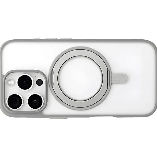 Blueo Crystal 360 Rotatable Stand with MagSafe Case for Apple iPhone 15 Pro Max (Transparent)