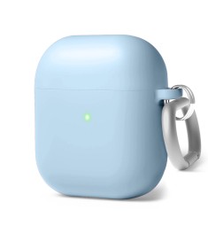 Чохол для навушників Full Silicone Case with Microfiber Apple AirPods (15) Lilac..