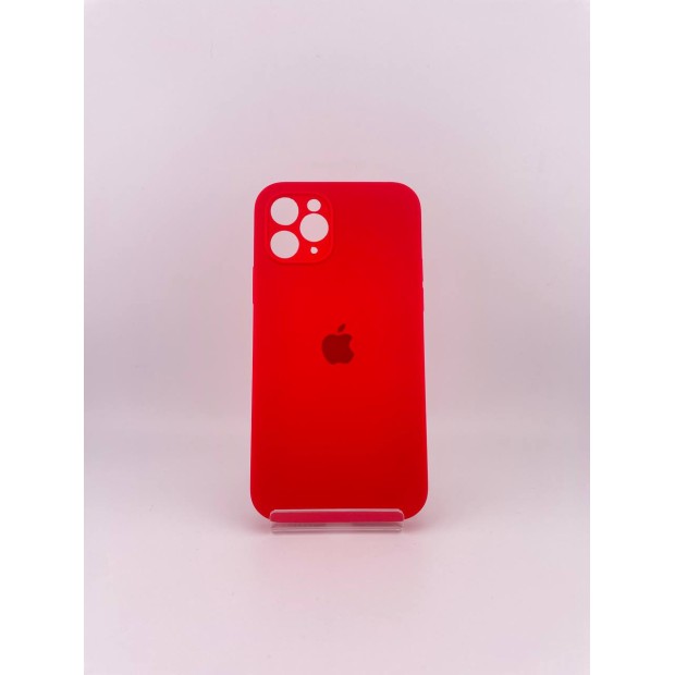 Силіконовий оригінальний квадратний чохол RoundCam для Apple iPhone 11 Pro (05) Product RED