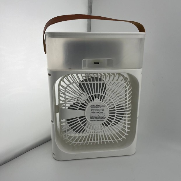 Настільний вентилятор-зволожувач Mini Cooling Fan LED (Білий)