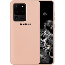 Силикон Original 360 Case Logo Samsung Galaxy S20 Ultra (Пудровый)
