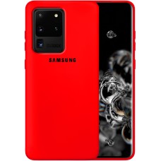 Силикон Original 360 Case Logo Samsung Galaxy S20 Ultra (Красный)