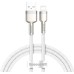 USB Cable Baseus Cafule Metal Data 2.4A (2m) (Lightning) (White) CALJK-B02 USB Cable Baseus Cafule Metal Data 2.4A (2m) (Lightning) (White) CALJK-B02