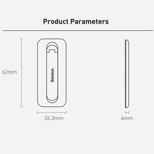 Держатель настольный для смартфона Baseus Foldable Bracket (White) LUXZ000002