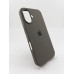 Оригінальний силіконовий чохол для Apple iPhone 16 (19) Темно-сірий