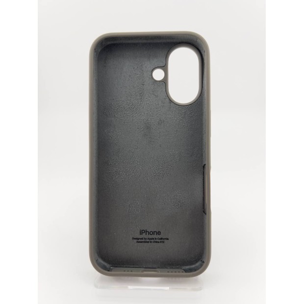 Силикон Original Round Case Apple iPhone 16 (19) Dark Grey Силикон Original Round Case Apple iPhone 16 (19) Dark Grey