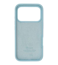 Силіконовий оригінальний бампер для Apple iPhone 17 Pro (53), небесно-блакитний