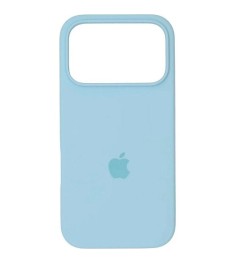 Силіконовий оригінальний бампер для Apple iPhone 17 Pro (53), небесно-блакитний