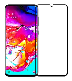 Захисне скло 5D для Samsung Galaxy A03S 4G Чорне