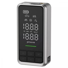Автомобильное пуско-зарядное устройство / компрессор Proove Air Jump 2in1 (10400mAh) (Gray)
