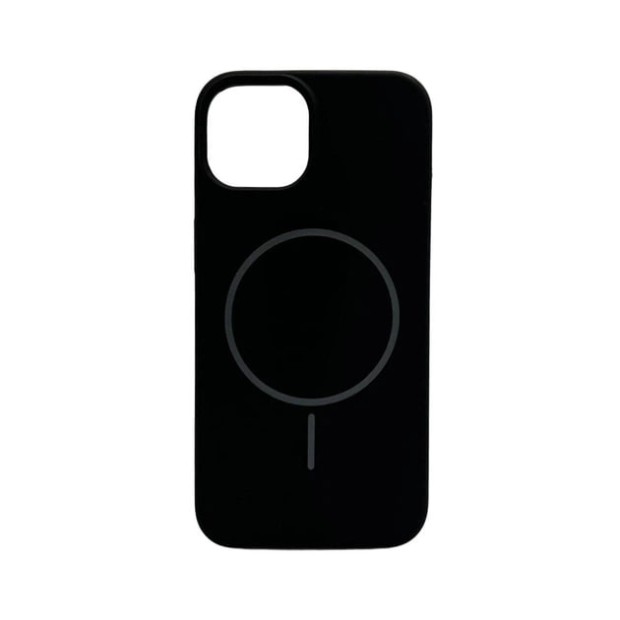 Силикон Original Round Case with MagSafe Apple iPhone 13 Pro Max (07) Black