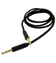 Кабель-AUX Walker H174 Slim (3.5 мм до 3.5 мм) (Чорний)