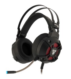 Провідні накладні ігрові навушники-гарнітура Fantech Captain 7.1 HG11 RGB (Чорни..