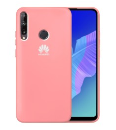 Силіконовий чохол Original 360 Case Logo для Huawei P40 Lite E (Рожевий)