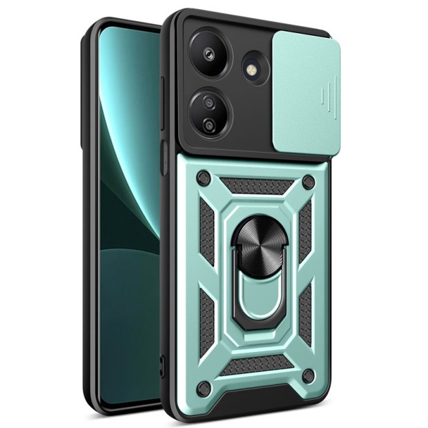 Бронь-чехол Ring Serge Armor Case Xiaomi Redmi 13C / Poco C65 (ShutCam) (Зелёный)