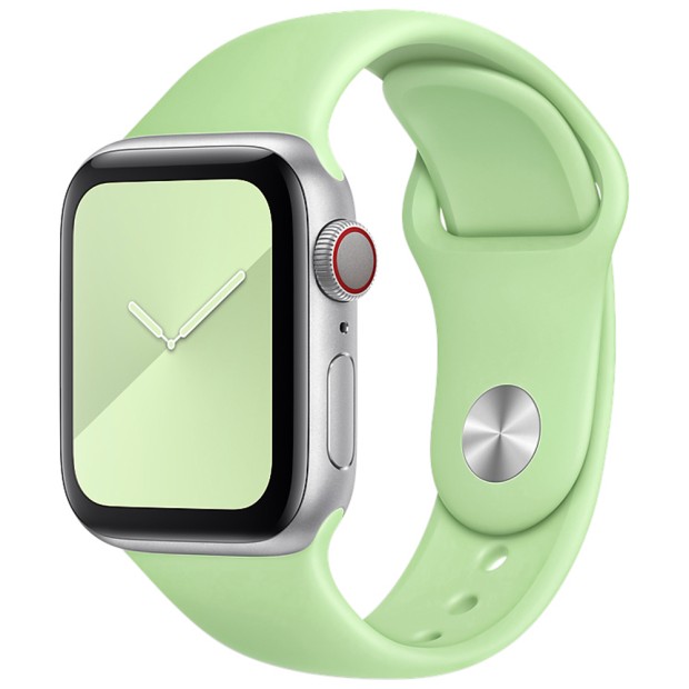 Apple Watch ремінець силіконовий 38  /  40 мм (10) м'ятний.