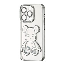 Чехол UMKU Bear Shine Apple iPhone 15 Pro (Silver)