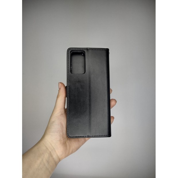 Leather Book Gallant Flip Case for Xiaomi Redmi Note 12S (Black)