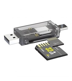 Адаптер Card Reader Walker WCD-72 15-в-1 (MicroSD / SD - USB2.0 / Type-C)