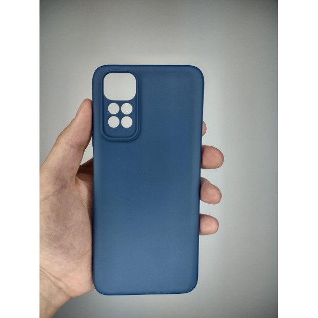 Силіконовий чохол Original Xiaomi Redmi Note 11  /  Note 11S (ShutCam) (Кобальт)