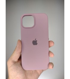 Силикон Original Round Case Apple iPhone 15 Plus (01) Bilberry
