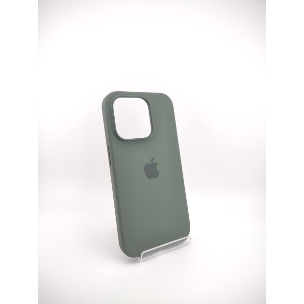 Чохол Silicone Case with MagSafe для Apple iPhone 14 Pro (оливковий)